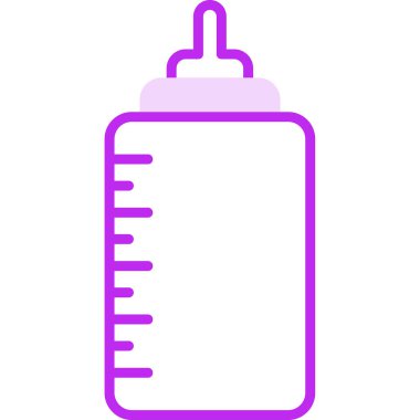 bebek şişe simgesi, vektör illüstrasyonu