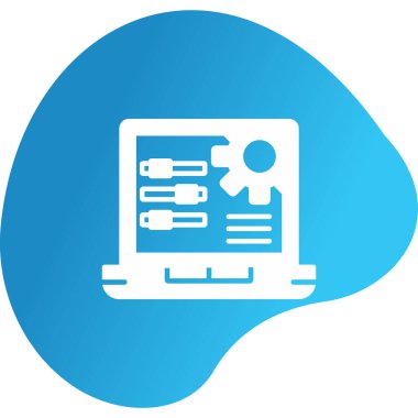 Teçhizat. Web simgesi basit illüstrasyon