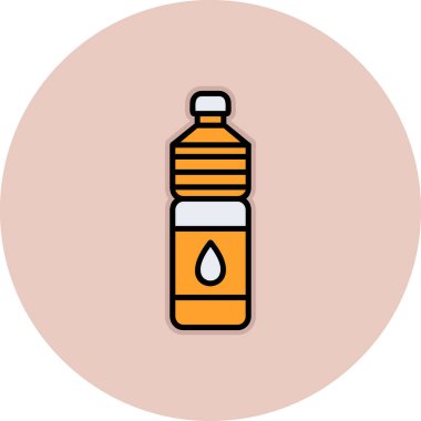 Su şişesi. Web simgesi basit illüstrasyon