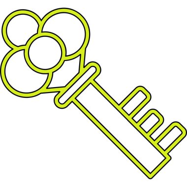 Anahtar. Web simgesi basit illüstrasyon 