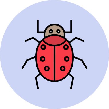 Böcek. Web simgesi basit illüstrasyon 