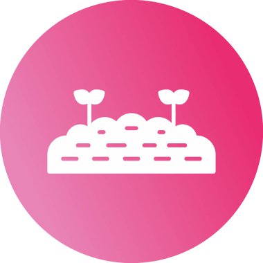 Toprak simgesinin vektör illüstrasyonu 