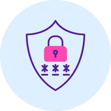 Gizlilik simgesi vektör illüstrasyon tasarımı