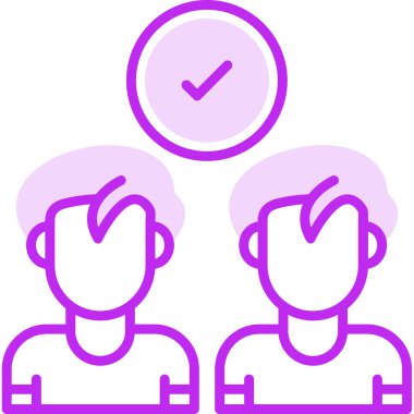 İş adamları simge vektör illüstrasyonuyla tanışıyor