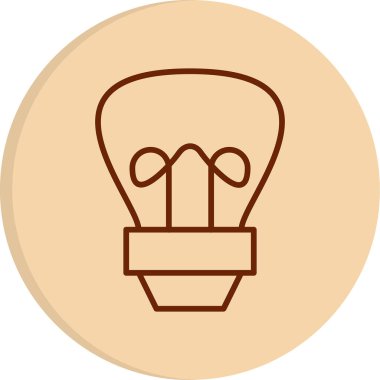 Ampul simgesi. vektör illüstrasyonu 