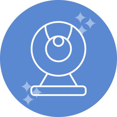 Web kamera simge vektör çizim