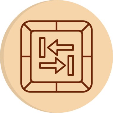 Sekme Anahtarı Web simgesi vektör çizimi