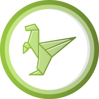 Dinozor ağ simgesi, vektör illüstrasyonu