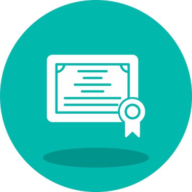 Sertifika. Web simgesi basit tasarım