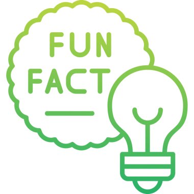 Eğlenceli Gerçekler konuşma balonu web simgesi, vektör illüstrasyonu