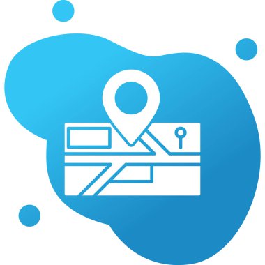 konum. Web simgesi basit illüstrasyon 