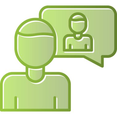 öz farkındalık simgesi, vektör illüstrasyonu basit tasarım