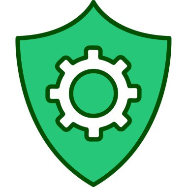 Veri koruma simgesi, vektör çizim                  