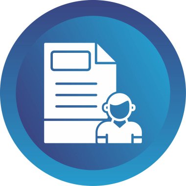 belge simgesi, vektör illüstrasyonu basit tasarım