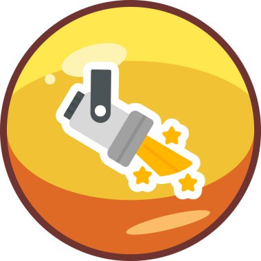 Spotlight simgesi, web basit illüstrasyon