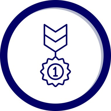 Rozet Web simgesi basit illüstrasyon 