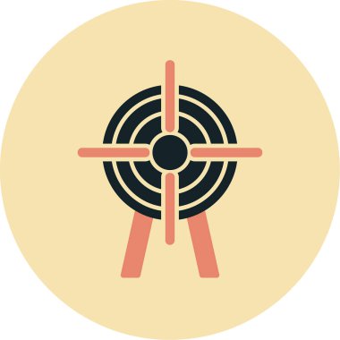 Hedef. Web simgesi basit illüstrasyon 