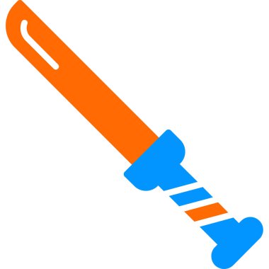 Bir kılıç simgesinin vektör illüstrasyonu 