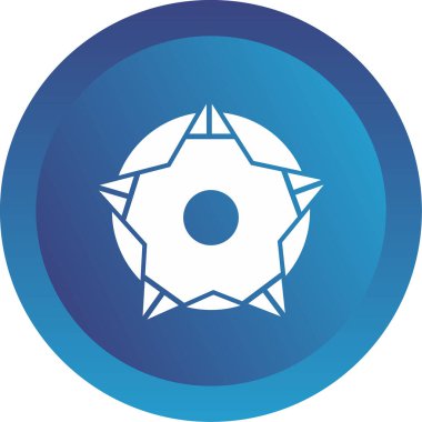 Bir yıldız simgesinin vektör illüstrasyonu 