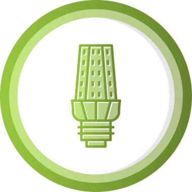 ampul simgesi, vektör illüstrasyonu