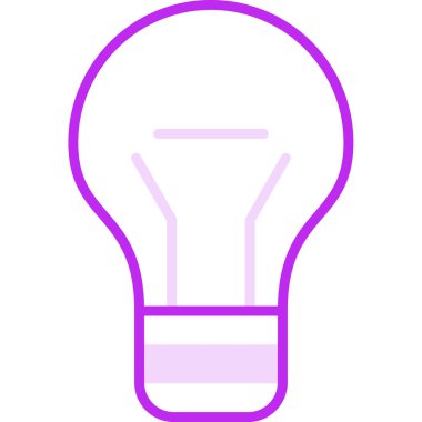 ampul simgesi, vektör illüstrasyonu 