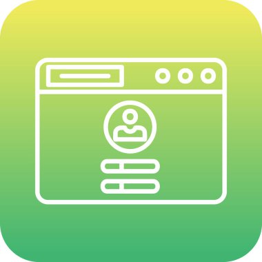 Günlük Kaydı Web simgesi, vektör illüstrasyonu