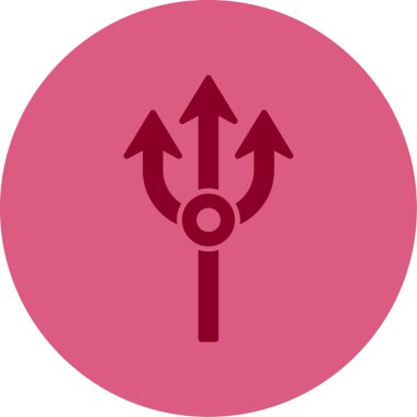 Mızrak. Web simgesi basit tasarım         