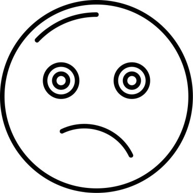 meh kadın simge vektör illüstrasyonuyla karşı karşıya