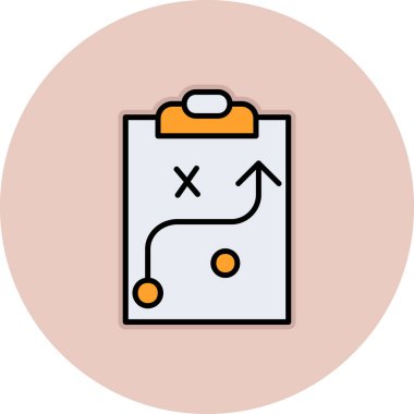 Strateji Simgesi Vektör illüstrasyonu 