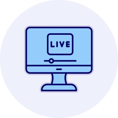 Yaşa. Web simgesi basit bir illüstrasyon. Ben...