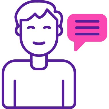 Tavsiye Ağı simgesi basit illüstrasyon