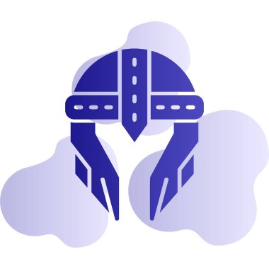 Kask simgesi vektör illüstrasyonu 