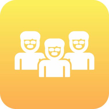 bir grup insan simgesi vektör illüstrasyon tasarımı 