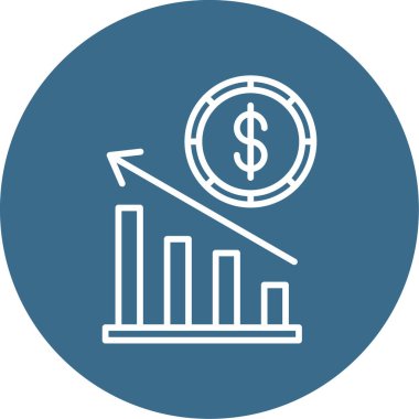 Ekonomi simgesi modern basit illüstrasyon 