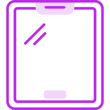 tablet. Web simgesi basit illüstrasyon 