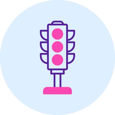 Trafik ışığı. Web simgesi basit illüstrasyon