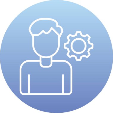 kişisel beceri simgesi, vektör illüstrasyonu basit tasarım