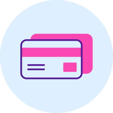 Kredi kartı iyonunun vektör çizimi