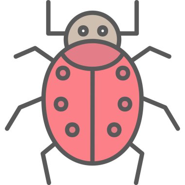 Böcek. Web simgesi basit illüstrasyon 