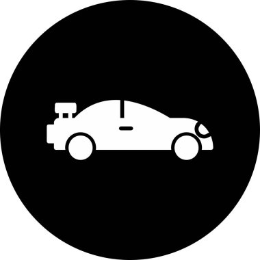 araba simgesi vektör illüstrasyonu 