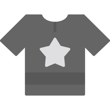 Gömlek simgesi, vektör illüstrasyonu basit tasarım