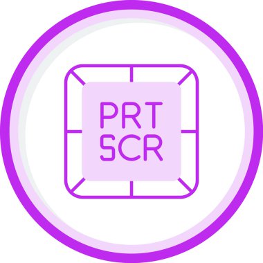 Print Screen icon, PRT SCR web button, vector illustration  clipart