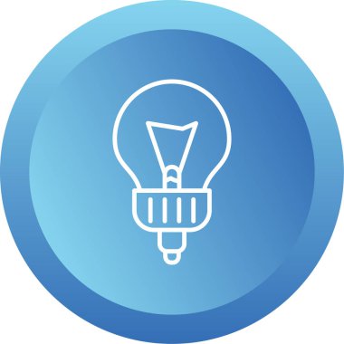 ampul simgesi, vektör illüstrasyonu