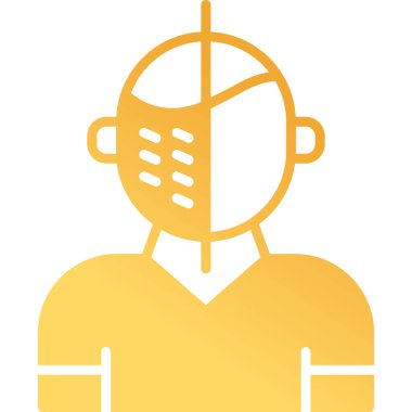 İnsan görüşünden önce. Web simgesi vektör illüstrasyonu