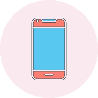 Akıllı telefon. Web simgesi basit illüstrasyon