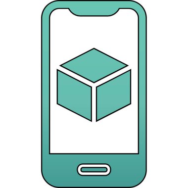 Görüntüde Artırılmış Gerçeklik simgesine sahip akıllı telefon 