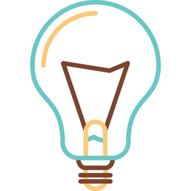 Ampul. Web simgesi basit illüstrasyon