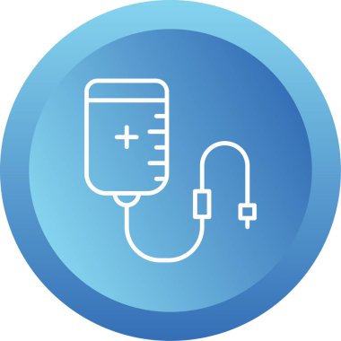 Kan Transfüzyon Ağı simgesi, vektör illüstrasyonu