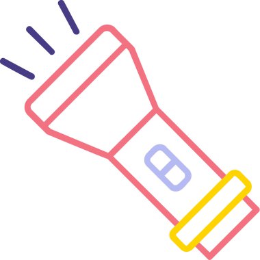 el feneri. Web simgesi basit illüstrasyon