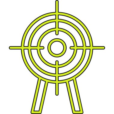 Hedef. Web simgesi basit illüstrasyon 